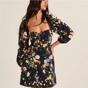 Abercrombie & Fitch Navy Floral Dress